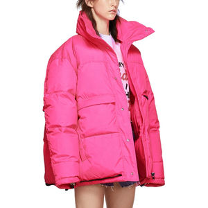 Chaqueta de Plumón Corta para Mujer, Gris, de Alta Calidad y Precio Económico, Estilo Moderno, con Capucha y Cierre, para Invierno - Product Image 3