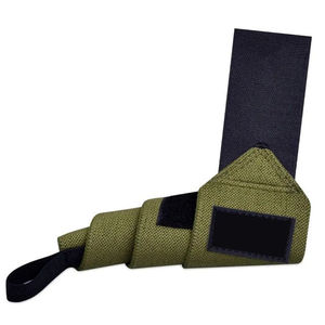 Correas de Soporte Ajustables para Muñeca, Negras, Amarillas y Blancas a Rayas, con Cierre de Gancho y Bucle, para Levantamiento de Pesas y Entrenamiento de Fuerza para Hombres - Product Image 5
