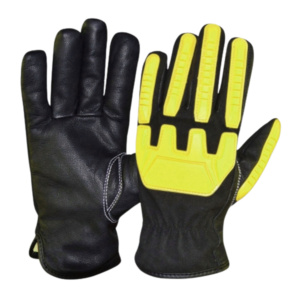 Gants de travail mécaniciens de qualité supérieure, résistants, en cuir de chèvre, protection industrielle des mains, résistance aux chocs - Product Image 4