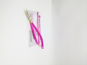 Stainless Steel Gold Pink Pointed Eyebrow Spring Scissors Private Label Eyelash Eyebrows Trimming Scissor Sharp Manicure Scissor - Product Image 3