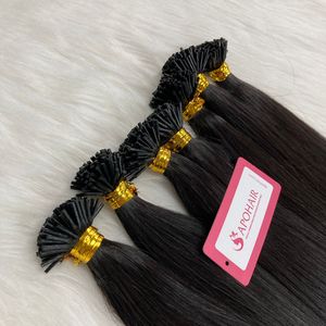 Extensiones de cabello humano Remy de alta calidad 100%, el mejor precio para todas las texturas, estilo de onda recta sedosa negra Natural - Product Image 5