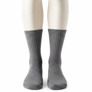 Chaussettes tricotées respirantes pour hommes en mélange de coton Spandex Tissu extensible doux Confort évacuant l'humidité Fit pour le sport et un usage quotidien - Product Image 5