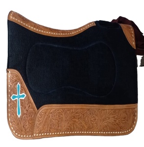 Almohadillas de fieltro de alta calidad con almohadilla para SILLÍN de cuero puro, para equipos de carreras de caballos, Fabricación en la India, precios al por mayor - Product Image 1