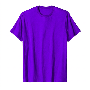 T-shirt à manches courtes col rond pour homme Rolein, bleu clair, imprimé par transfert thermique, jersey polyester/coton, coupe classique, écologique, 200g - Product Image 6