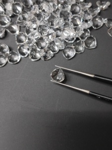 Topacio Blanco Natural de 7MM, Corte Corazón, Gema Suelta de la Mejor Calidad para Joyería - Product Image 4