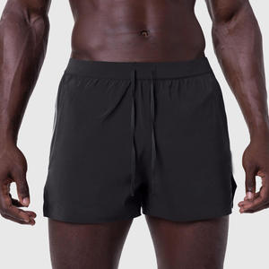 Shorts de sport taille EU, été, nouveau, séchage rapide, cordon de serrage, polyester, poche latérale zippée, shorts de sport, gym, course à pied, fitness pour hommes - Product Image 1