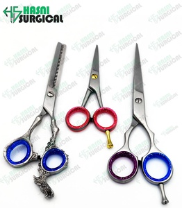 Ensemble de ciseaux de coiffeur de haute qualité ciseaux à cheveux noirs en gros ciseaux de coiffure de salon supérieur produits de styliste supérieurs - Product Image 5