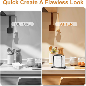 ที่ใส่กระดาษเช็ดปากโลหะทาสีทันสมัยสำหรับโต๊ะอาหารตกแต่งบ้านพร้อมโลโก้ที่ปรับแต่งได้ - Product Image 4