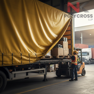 Lona impermeable de larga duración para camiones, cubierta de tela de PVC resistente a los rayos UV y a desgarros para la seguridad de la carga en exportaciones en India. - Product Image 2