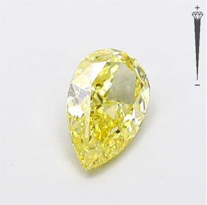 Diamante Cultivado en Laboratorio con Certificación IGI, 1.57 CT, Corte Pera Modificado, Color Amarillo Fantasía, Claridad VS1, CVD LG 800611679 para Joyería ROYALGEM - Product Image 3