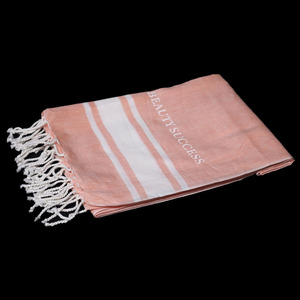 Toallas de playa de nuevo estilo, muy vendidas, con diseño de rayas teñidas con hilo y borlas, el mejor diseño, exportador en India, toalla de playa Fouta. - Product Image 2