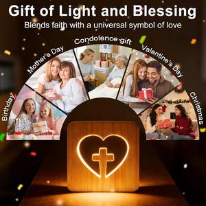 Lámpara Nocturna LED Acrílica 3D, Luz Blanca Cálida, USB, Tablero de Mensajes DIY con Bolígrafo para Dormitorio - Product Image 3