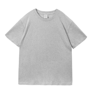 เสื้อยืดคอกลมแขนสั้นสีดำสำหรับผู้ชาย ทรงปกติ สีพื้น สไตล์ลำลอง ผ้าถักเจอร์ซีย์ 100% ผ้าฝ้าย - Product Image 3