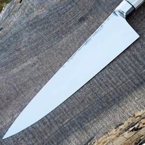 Cuchillo de Chef de Acero Inoxidable de 13 Pulgadas Hecho a Mano por Ahmad Fabric con Funda de Cuero y Mango Elegante Personalizable - Product Image 6