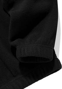 Sweat-shirt vintage à col zippé quart de tour en molleton avec manches raglan brodées de lettres pour homme - Product Image 5