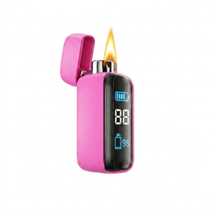 Briquet électronique série colorée avec affichage LED, recharge rapide Type C, batterie portable pour usage extérieur et bar - Product Image 2