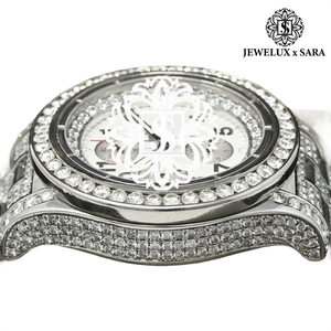 Reloj de Lujo con Diamantes Moissanite Chapado en Oro Rosa, Totalmente Cubierto de Diamantes, Estilo Hip Hop, para Hombre y Mujer, Disponible para Exportación - Product Image 2