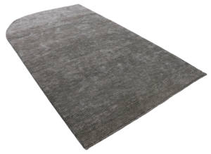 Alfombra de Lana Hecha a Mano Personalizada al por Mayor - Alfombra Moderna con Rayas Plateadas y Verdes, Texturizada y Curvada para Decoración del Hogar y Oración - Product Image 2