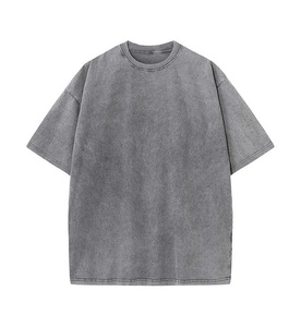 เสื้อยืดโอเวอร์ไซส์ผู้ชายสั่งทำขายส่ง พิมพ์โลโก้ ผ้าฝ้าย 100% เสื้อยืดพลัสไซส์ เสื้อยืดไซส์ใหญ่พิเศษ ทรงหลวม - Product Image 2