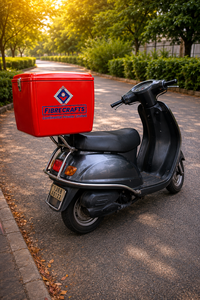 2026 FIBRERAFTS Top Case Moto 30L en Plastique Rouge pour Amélioration et Adaptation - Product Image 6