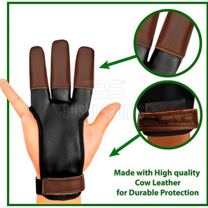 Gants de tir à l'arc doux et confortables, dotés d'un design renforcé et d'un matériau durable pour une précision constante - Product Image 2