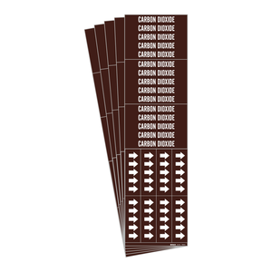 Marcador de Tuberías de Dióxido de Carbono Flexible Autoadhesivo para Líneas Industriales y de Laboratorio - Product Image 1