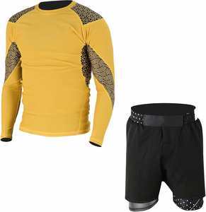 Fournisseur professionnel d'ensembles de rashguards MMA personnalisés, t-shirts et shorts de compression à séchage rapide, marque privée - Product Image 2
