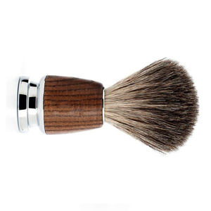 Wholesale Shaving Brush Men's Synthetic Hair Wooden Handle Beard Brush Shave <b>Silver</b> and Resin Handle Chrome Base Premium Brush - Product Image 6