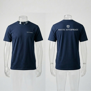 Camisetas Casuales de Manga Corta con Cuello Redondo 100% Algodón para Hombre, con Logotipo Personalizado al por Mayor, de Secado Rápido y Transpirables - Product Image 3