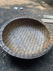 โรงงานเวียดนามจำหน่ายเรือตะกร้าไม้ไผ่ทรงกลม ผู้จัดจำหน่ายส่งออกจำนวนมาก - Product Image 4