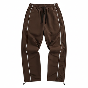 Pantalon de survêtement athlétique mi-lourd en polyester/coton pour homme, coupe-vent, décontracté, ample, avec cordon de serrage, pour B2B - Product Image 4