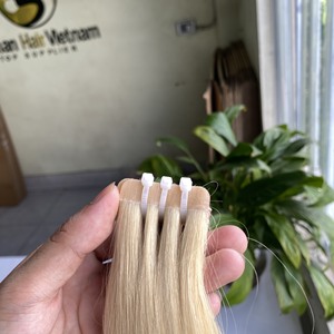 Haute Qualité #1200 Platine Blonde Raw Remy Russe Européen Slave Bande De Cheveux Humains Extension Cuticule Aligné 30 Pouces Vague - Product Image 4