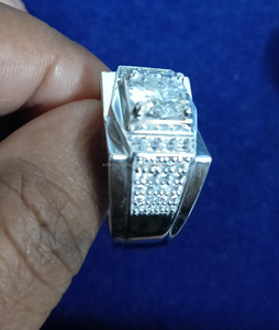 Anillo de Hombre Estilo Hiphop, Chapado en Rodio, con Incrustaciones de Circonitas, Plata de Ley 925, Anillo de Boda y Compromiso, Regalo de Aniversario para Él - Product Image 5