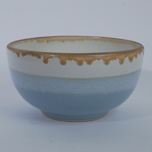 Tazón Pequeño de Cerámica Azul Crema, Diseño Japandi, Apto para Lavavajillas, para Arroz, Sopa, Fideos, Postre, Restaurante, Hotel, Cafetería, HORECA - Product Image 4
