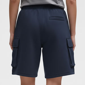 Shorts décontractés d'été pour femmes en gros – Respirants, 100 % coton molletonné, logo personnalisé imprimé en sérigraphie, haute qualité, écologiques - Product Image 2