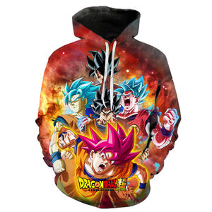 Sudadera con Capucha Estilo Saiyan Inspirada en el Anime de Goku, Sudadera Holgada con Estampado Gráfico, Ropa Urbana de Invierno, Material Premium - Product Image 5