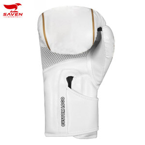 Nouveaux gants de MMA en cuir imperméables avec logo personnalisé, matériau durable, équipement d'entraînement, fermeture à boucle et crochets. - Product Image 4