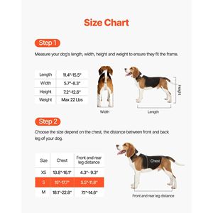 Carrozzina Manuale Leggera per Cani con 2 Ruote Regolabili e Ammortizzatori per Supporto della Mobilità e delle Zampe Posteriori - Product Image 3