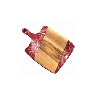 Tabla de Cortar de Madera Hecha a Mano Personalizable, Forma Rectangular, Diseño de Mármol, Apta para Lavavajillas - Product Image 6