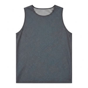 Camiseta Deportiva de Malla Transpirable para Hombre, Sin Mangas, para Entrenamiento, Fitness, Ejercicio, Ropa Deportiva - Product Image 1