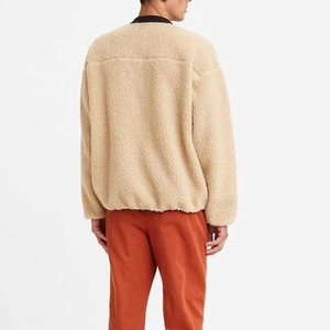 Patchs en polaire à coudre 100% polaire Sherpa en polyester, densité des fibres 500 g/m² pour un ajustement de haute qualité, sweats à capuche zippés à col montant - Product Image 2