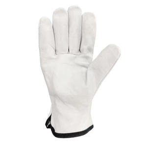 ถุงมือหนังแพะ วัว แกะ คุณภาพสูงสำหรับผู้ชาย แบบกำหนดเอง สำหรับงานก่อสร้าง ขับรถ ปลอดภัย พร้อมโลโก้ ป้องกันมือและแขน - Product Image 2