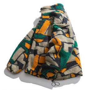 Custom Design Stand Collar Denim Waterproof Winter <b>Jacket</b> <b>for</b> <b>Men</b> Winter Sherpa Fleece Lining <b>Fur</b> Breathable Front 100% Cotton - Product Image 3