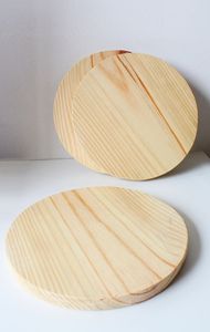Handmade Solid Wood Coasters for <b>Drinks</b> | Natural Wooden Tea & Coffee Cup Coaster Set for Home, Office, Restaurant & Bar | Whole - Product Image 4