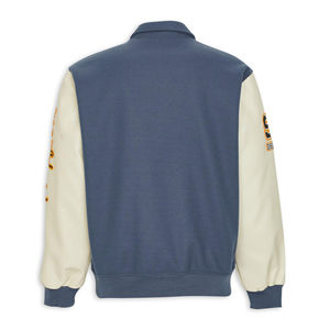 Chaqueta Varsity Formal Casual para Hombre, al por Mayor, de Alta Calidad, Tallas Grandes, con Logotipo Personalizado, Chaqueta Gruesa con Mangas de Cuero - Product Image 4