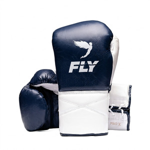 ถุงมือชกมวย Fly Pro X หนังแท้แบบผูกเชือก สำหรับผู้ใหญ่ ดีไซน์ระบายอากาศได้ดี - Product Image 1