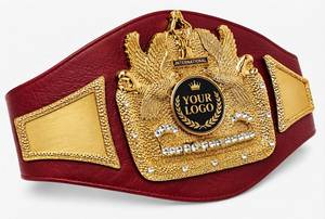 เข็มขัดแชมป์หนังแท้ระบายอากาศได้ดีสำหรับเทควันโด คาราเต้ MMA ยูโด มวยปล้ำ มวยสากล - Product Image 3