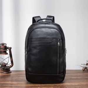 Stylish Waterproof Leather <b>Backpack</b> Anti-Theft Vintage Laptop Rucksack Genuine Leather LBP-0331 - Product Image 3
