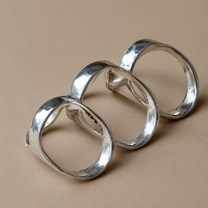 Modern Arthritis Finger Splint <b>Adjustable</b> Sterling <b>Silver</b> Plated Brass <b>Ring</b> for Engagement Wedding & Anniversary Gift - Product Image 5