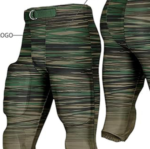 High Quality Football <b>Match</b> Sports Protective Shorts Training Long Pants For Men's Premium Quality American Football Pants - Product Image 3